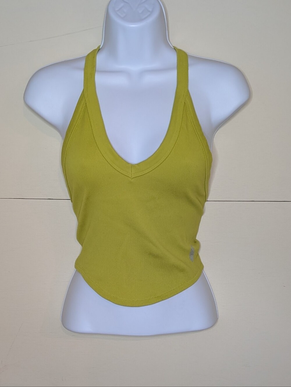 NWT Free People Movement Sport Crop Tank Top  Honeydew Yellow Green
